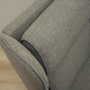 Vintage armchair beech wood textile grey 1970s 8