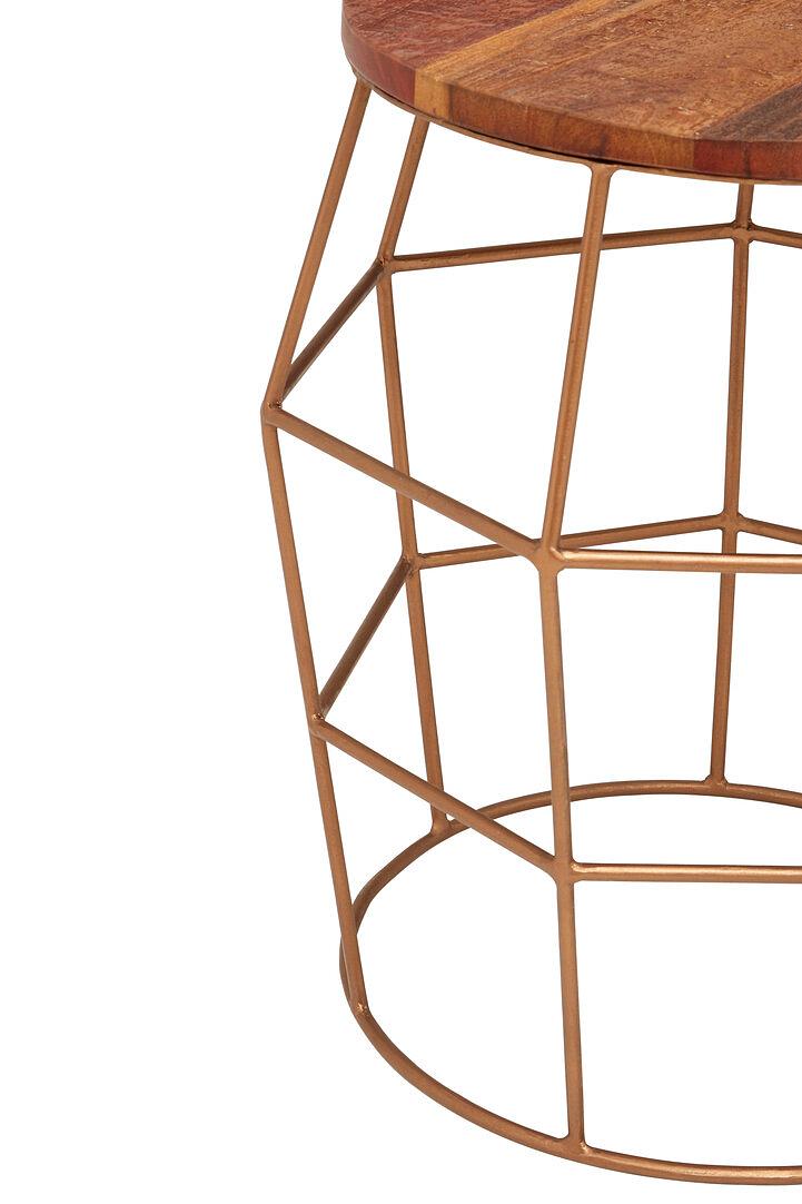 Nandri side table wood iron 3