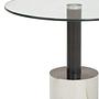 Oria Beistelltisch mit silberner Basis
 3