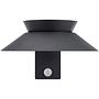 Solar-Wandleuchte Justina Aluminium Grau 4