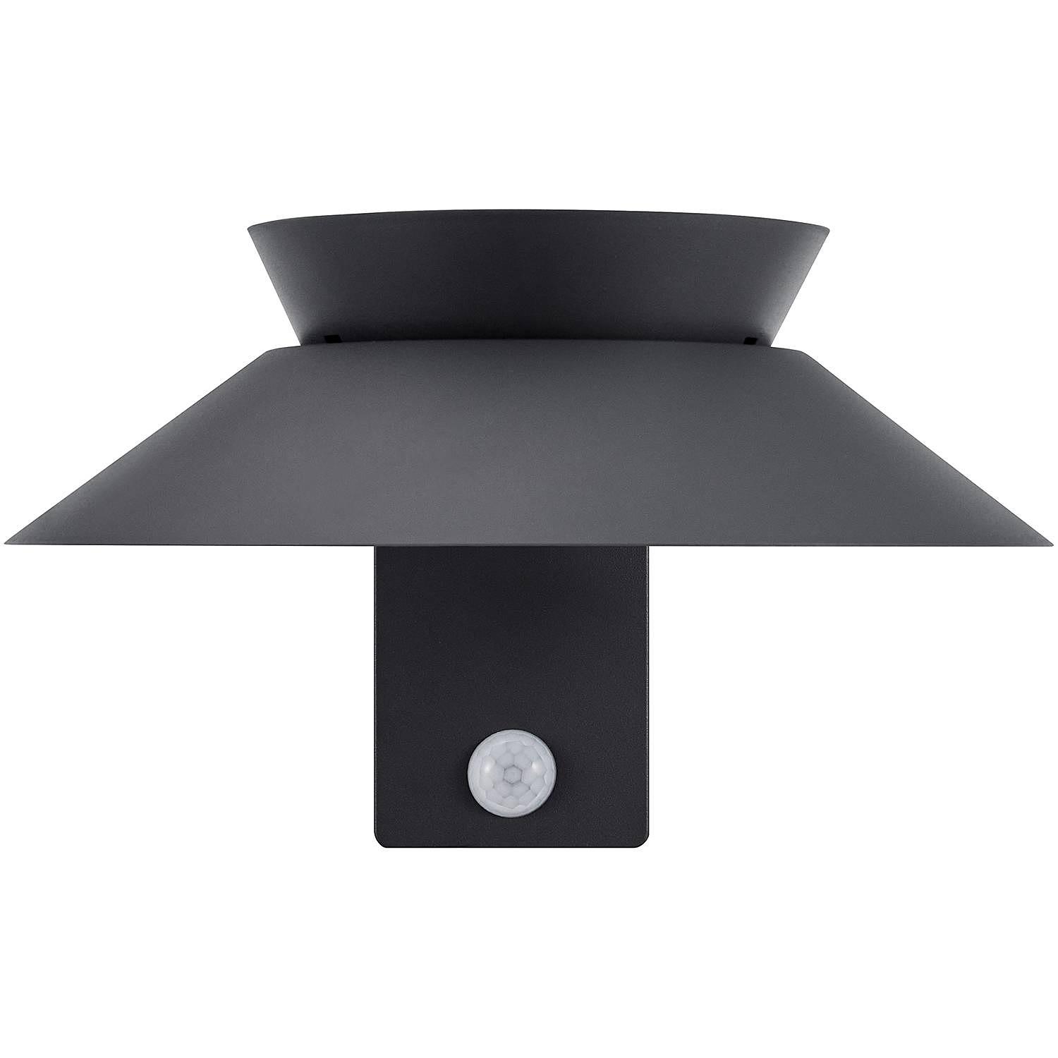 Solar-Wandleuchte Justina Aluminium Grau 4
