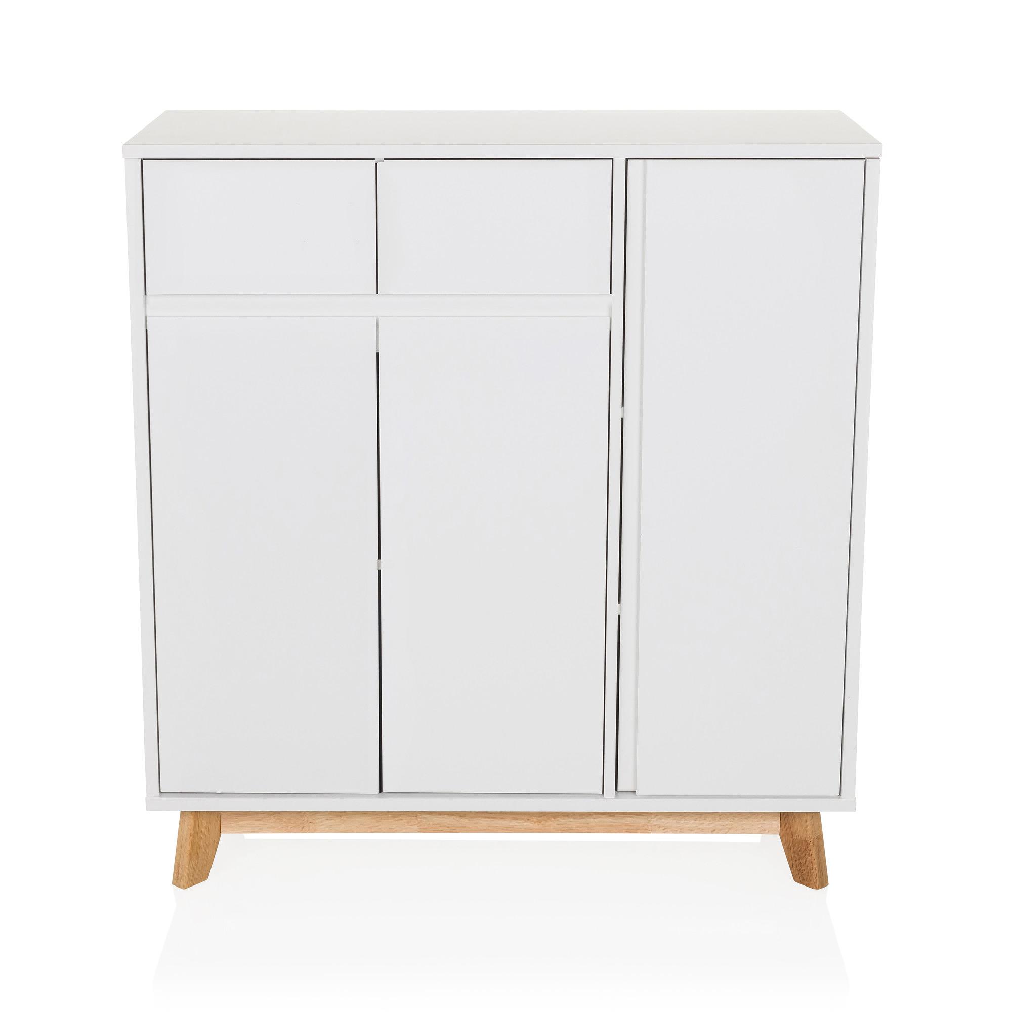 ESTHA Highboard Holz Weiß 0