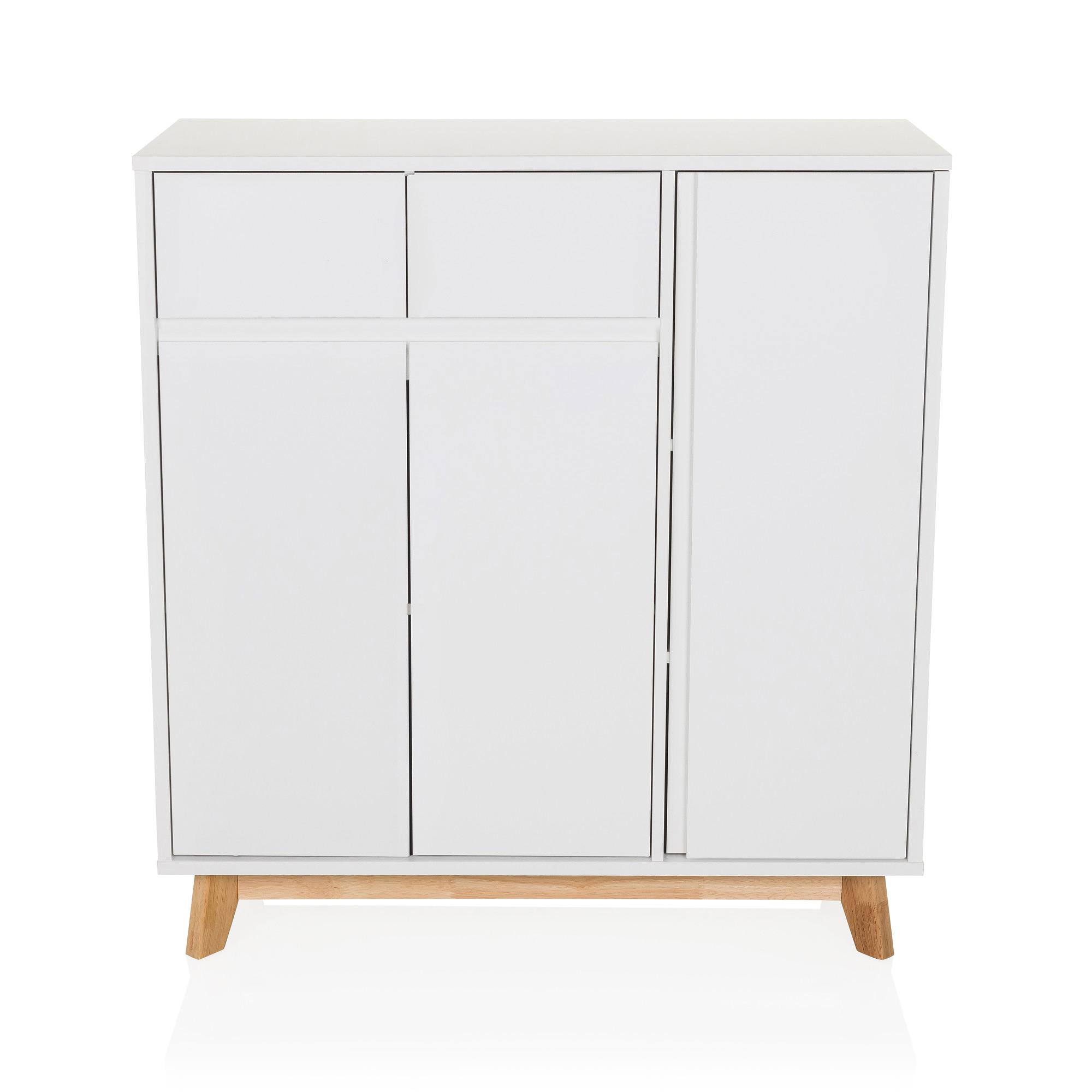 ESTHA Highboard Wood White 0