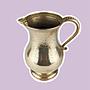 Vintage Krug Messing Metall 1960er Jahre 0