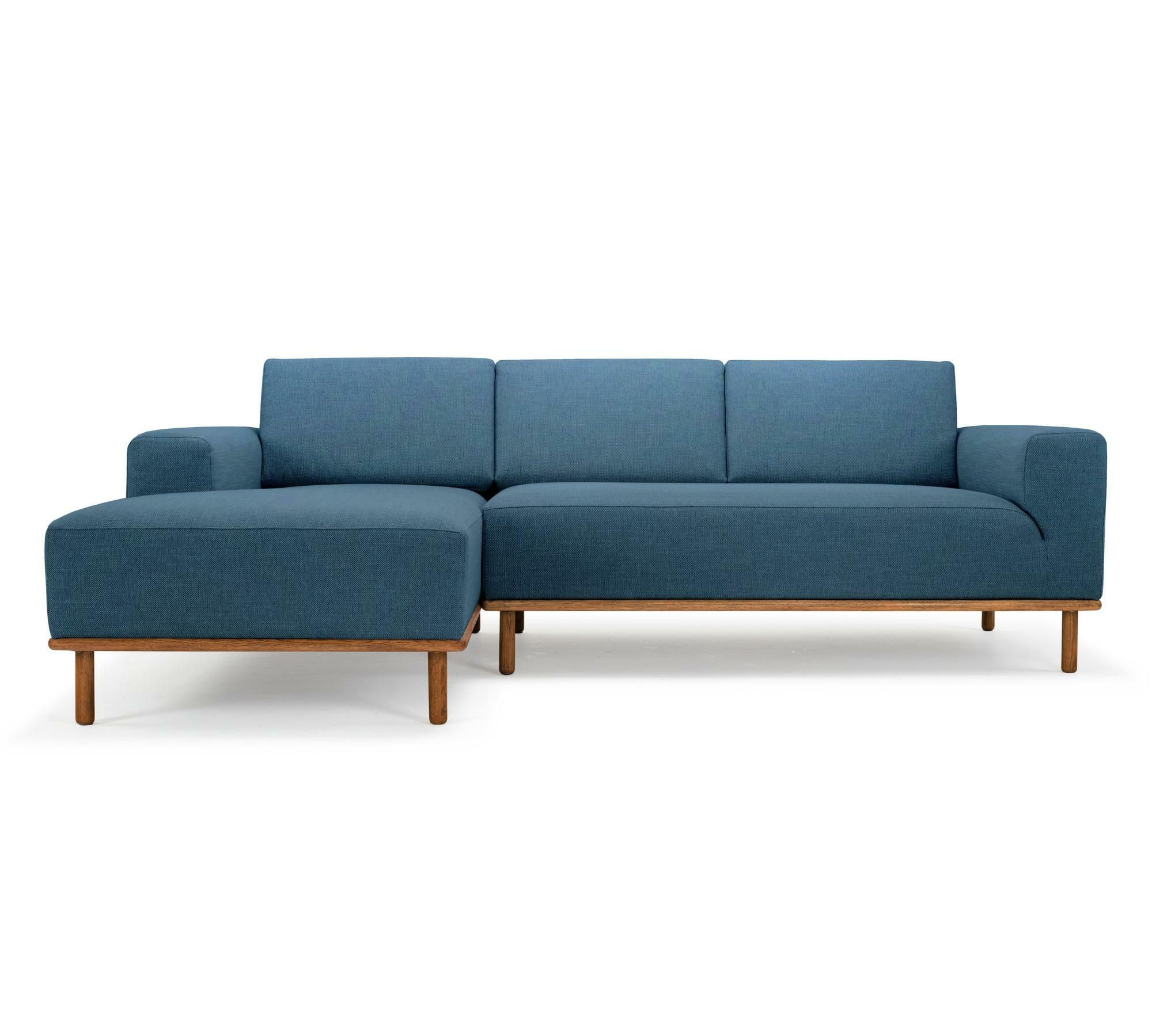 Vilmar Sofa mit Récamiere Links Blau 0
