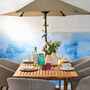 Sonnenschirm Aluminium Polyester Beige 6