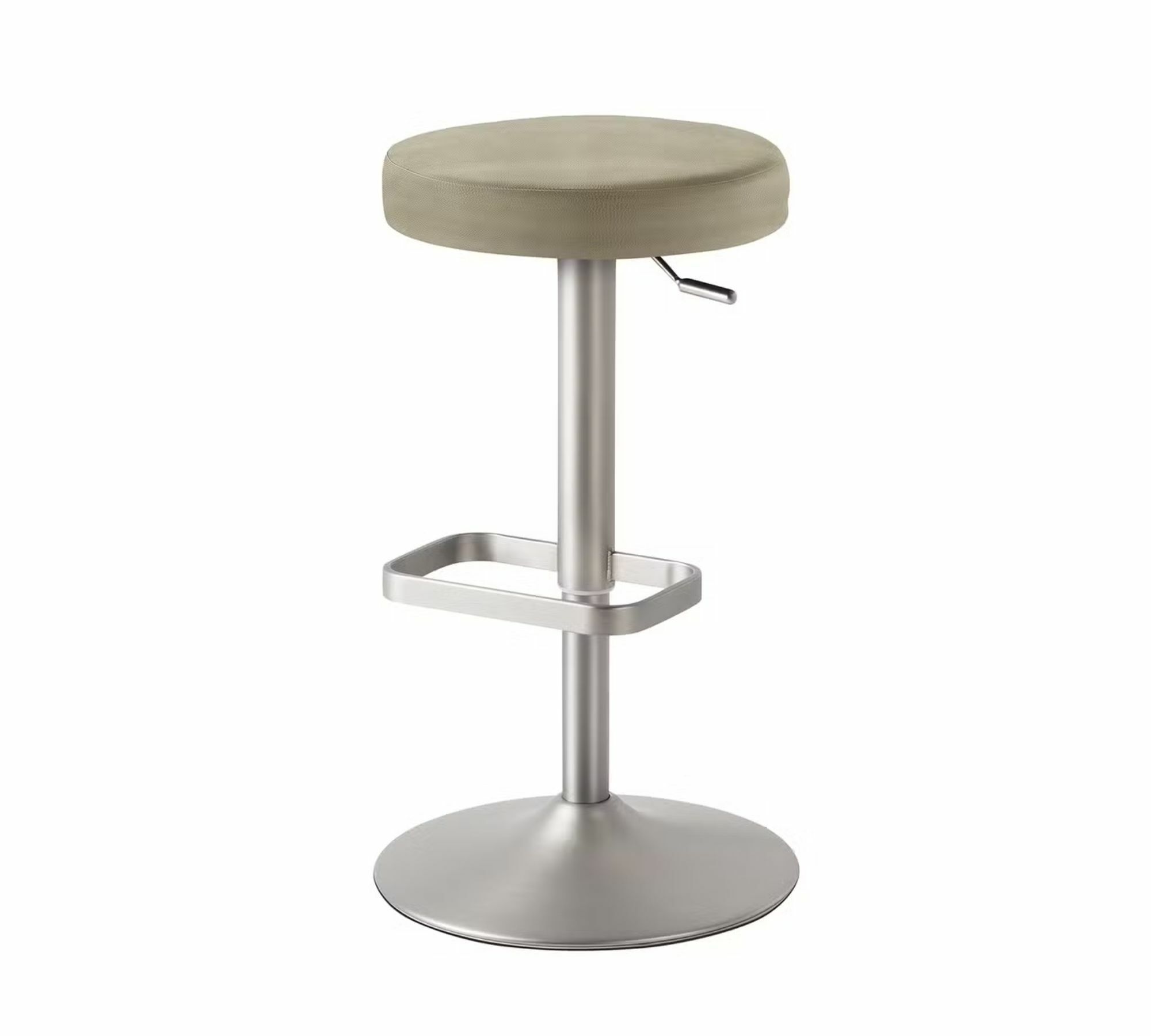 Barhocker Stahl Verchromt Taupe 0