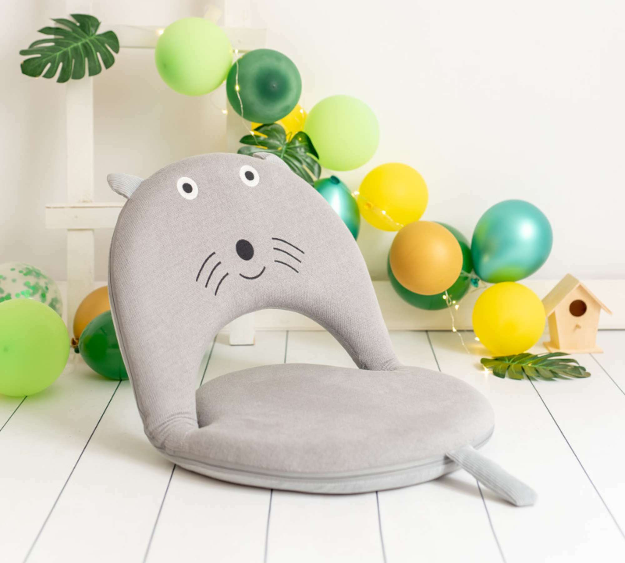 Mouse Child seat Cotton Metal Grey 0