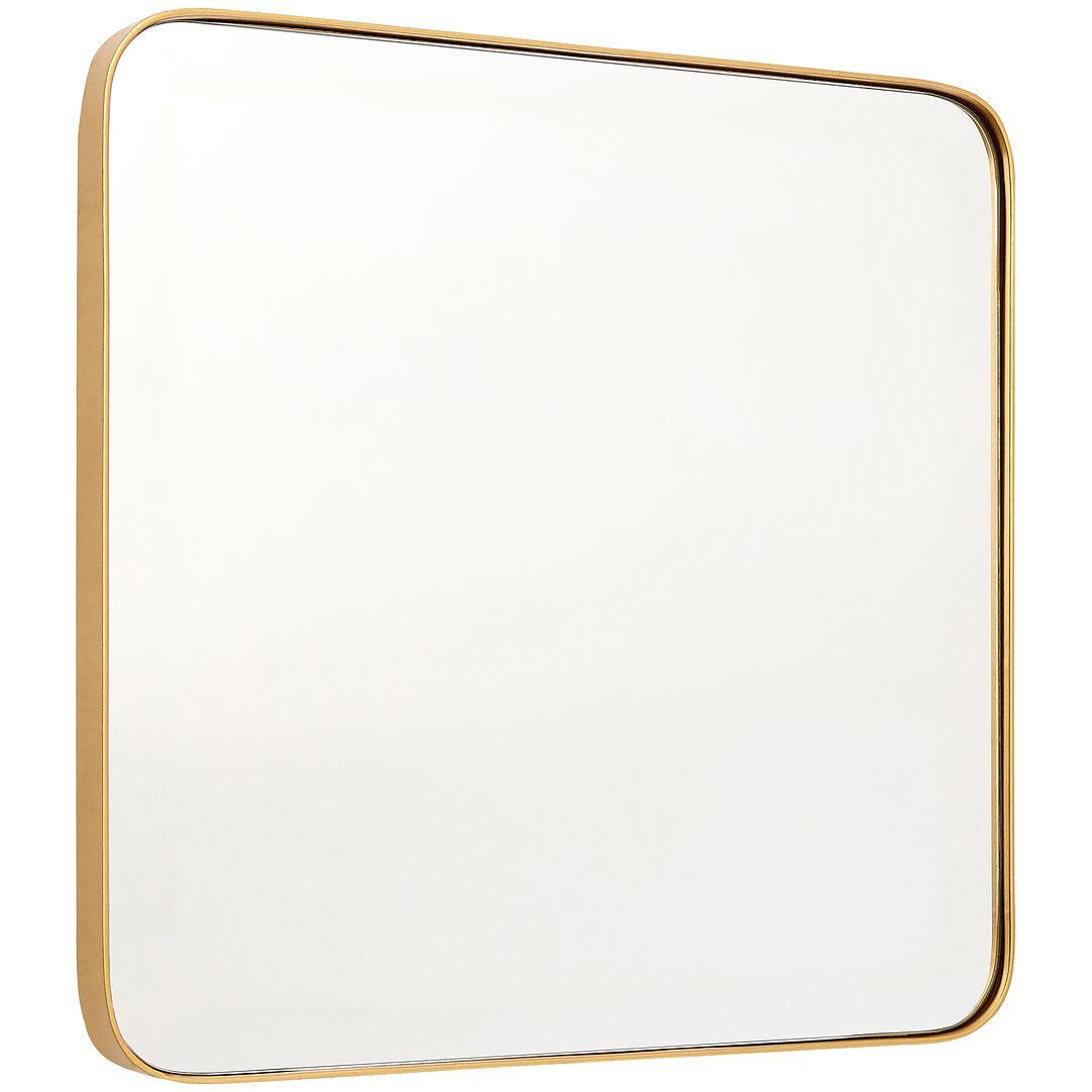 Tia Kleine Goldfinish Quadratische Wandspiegel
 3