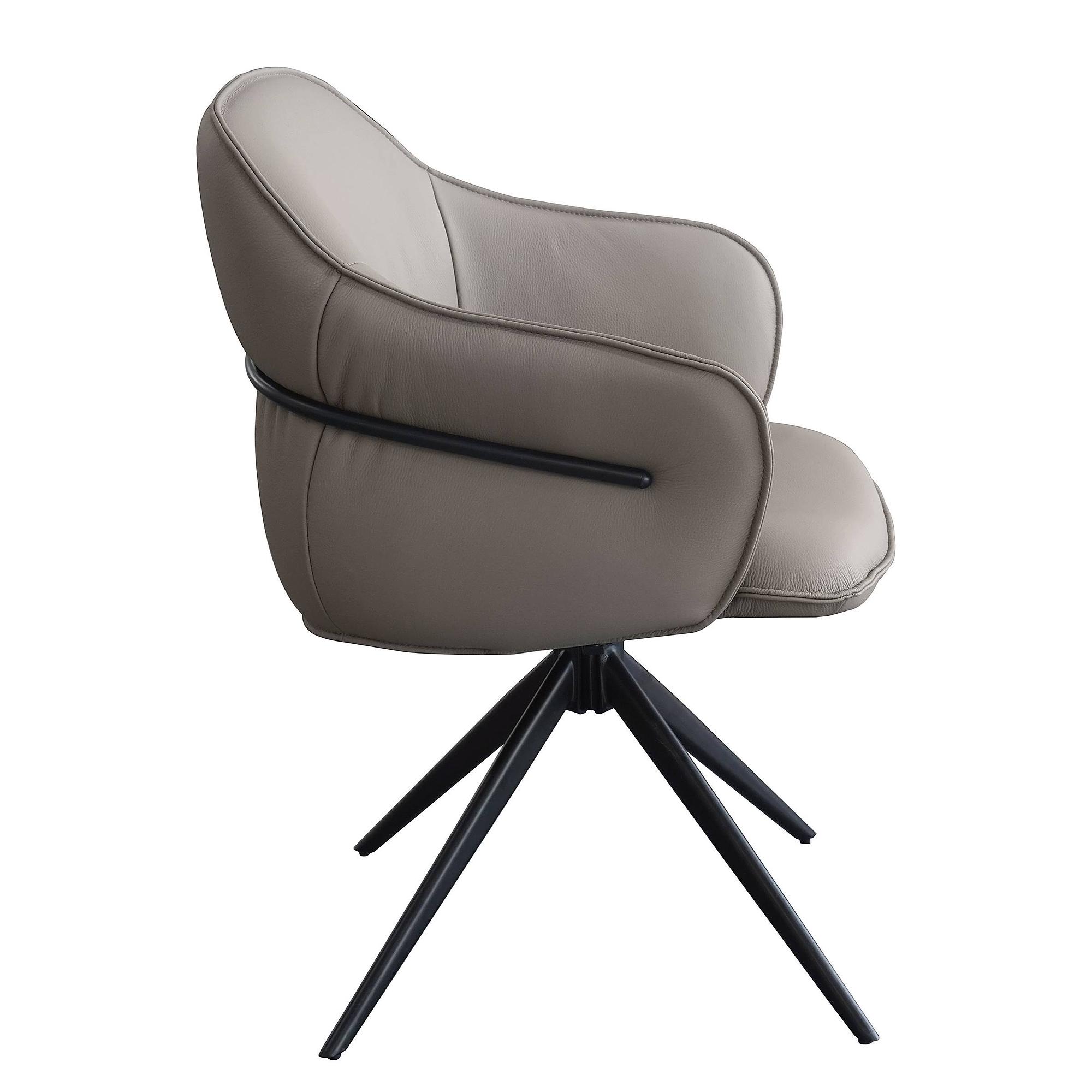 Drehbarer Armlehnenstuhl AOBAO Taupe 3