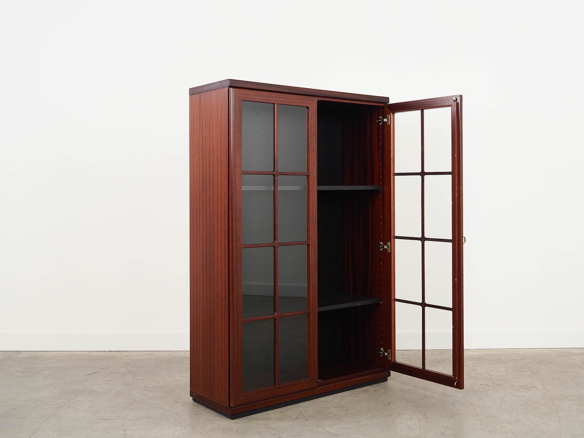 Mahogany display cabinet 1970s 2