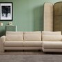 Sofa Récamiere Rechts Polyester Holz Creme 0