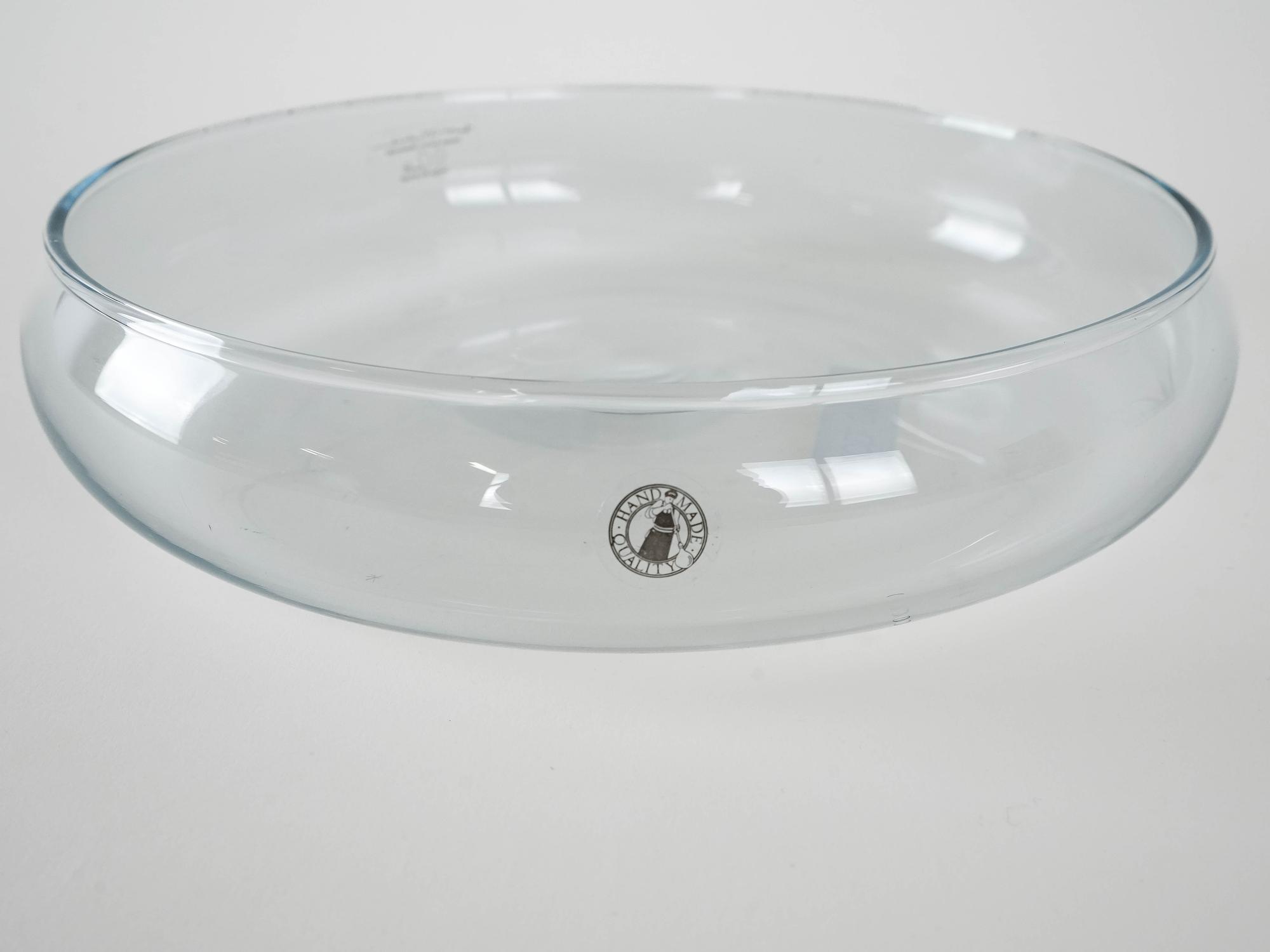 Glass bowl Transparent 1980s 4