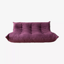 Togo Sofa 3-Sitzer Textil Aubergine 0