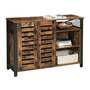 Kommode Holz Metall Graphit 1