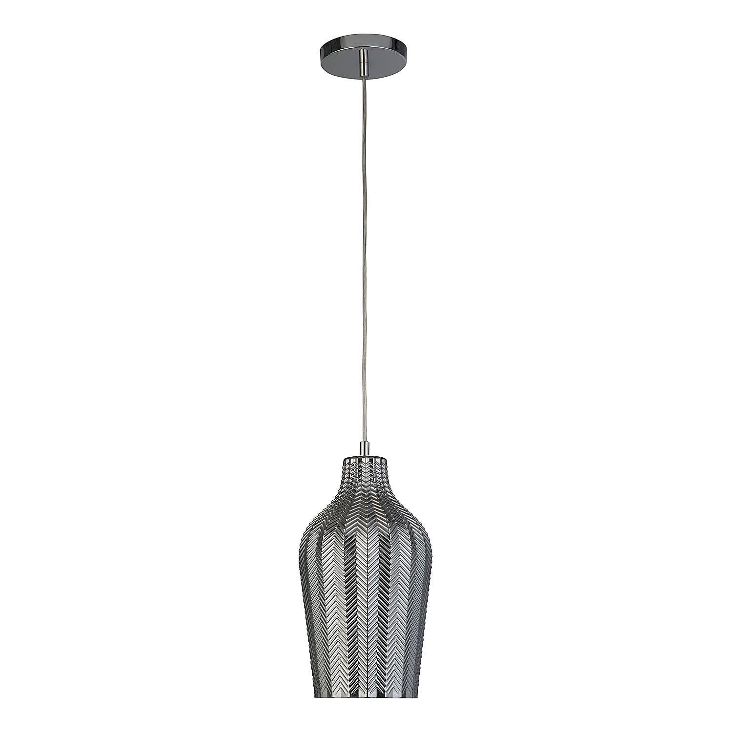 Pendant lamp Chevron Silver 2