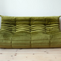 Togo Sofa 3-Sitzer Samt Olivgrün 6