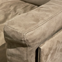 8 Sofa 2-Sitzer Textil Metall Braun 5