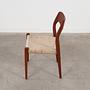 Teak wood chair 1960s 5