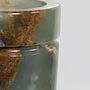 Massive Vase Marmor Onyx Travertin 1970er Jahre 5