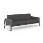 Frame Sofa 3-Sitzer Leder Grau 1