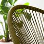 Garden Lounge Set of 2 Copacabana Steel Polyrattan Olive Green 3