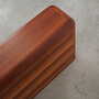Vintage Newspaper Holder Teak Wood Brown 1970s 7