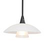Tallerken IV LED-Pendelleuchte Milchglas Eisen 1-flammig 0