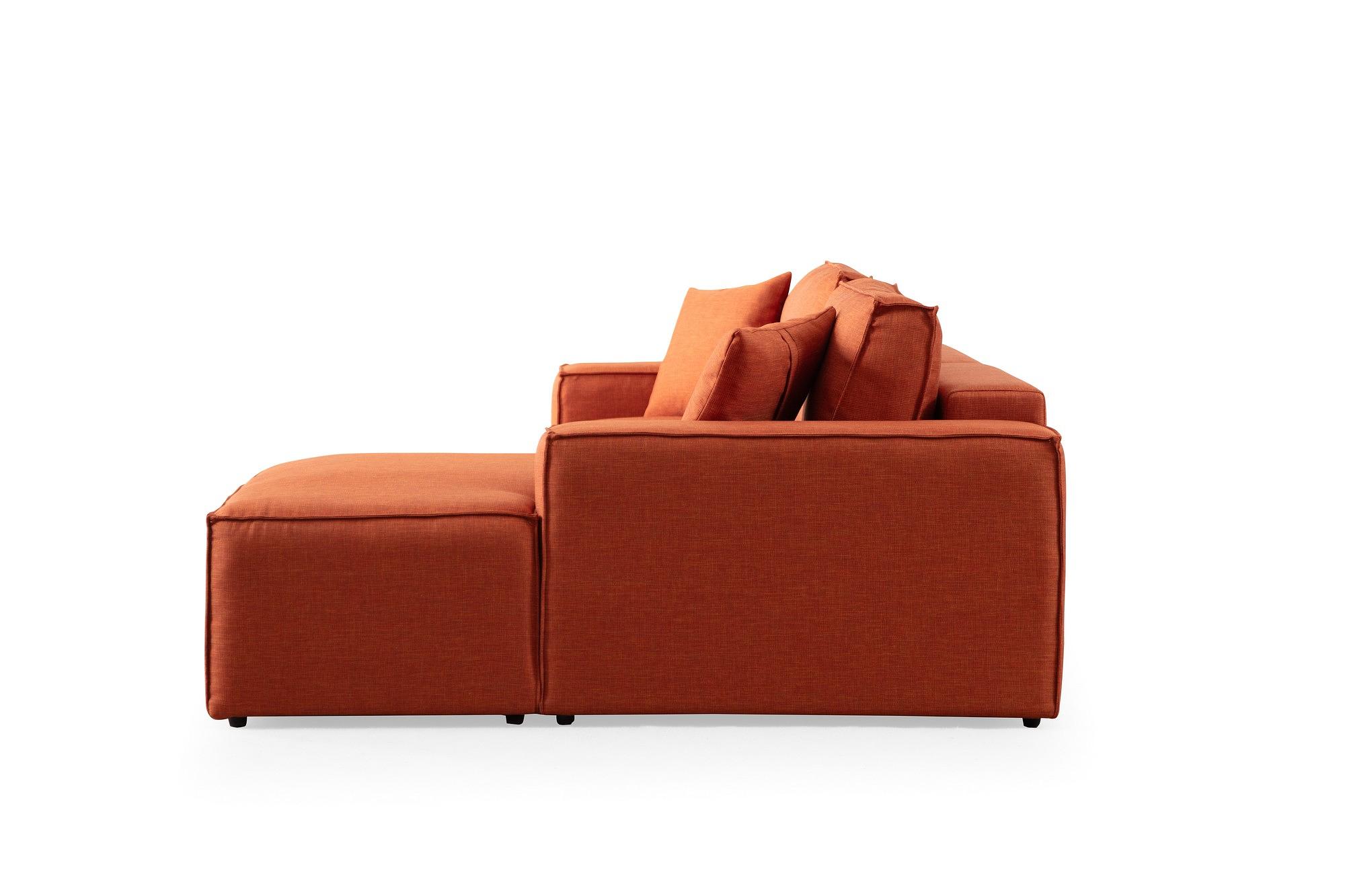 Pƒ±rlo Rechts Corner Sofa Orange 6