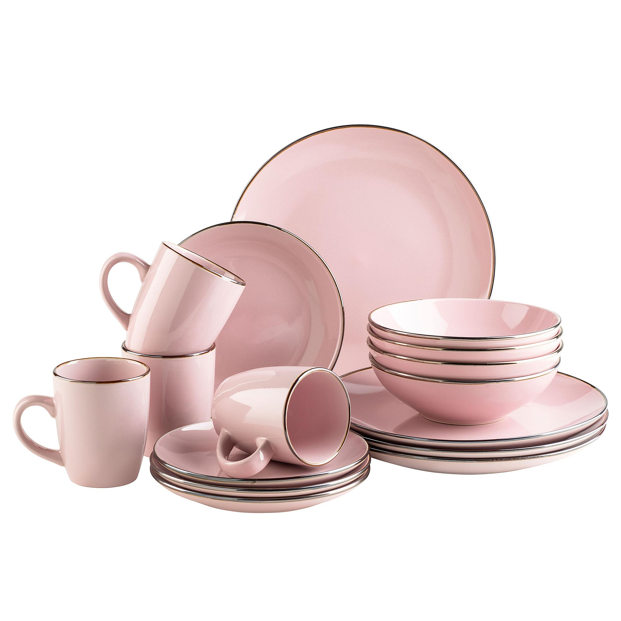 Rim Combi Set 16-piece Ceramic Pink 0