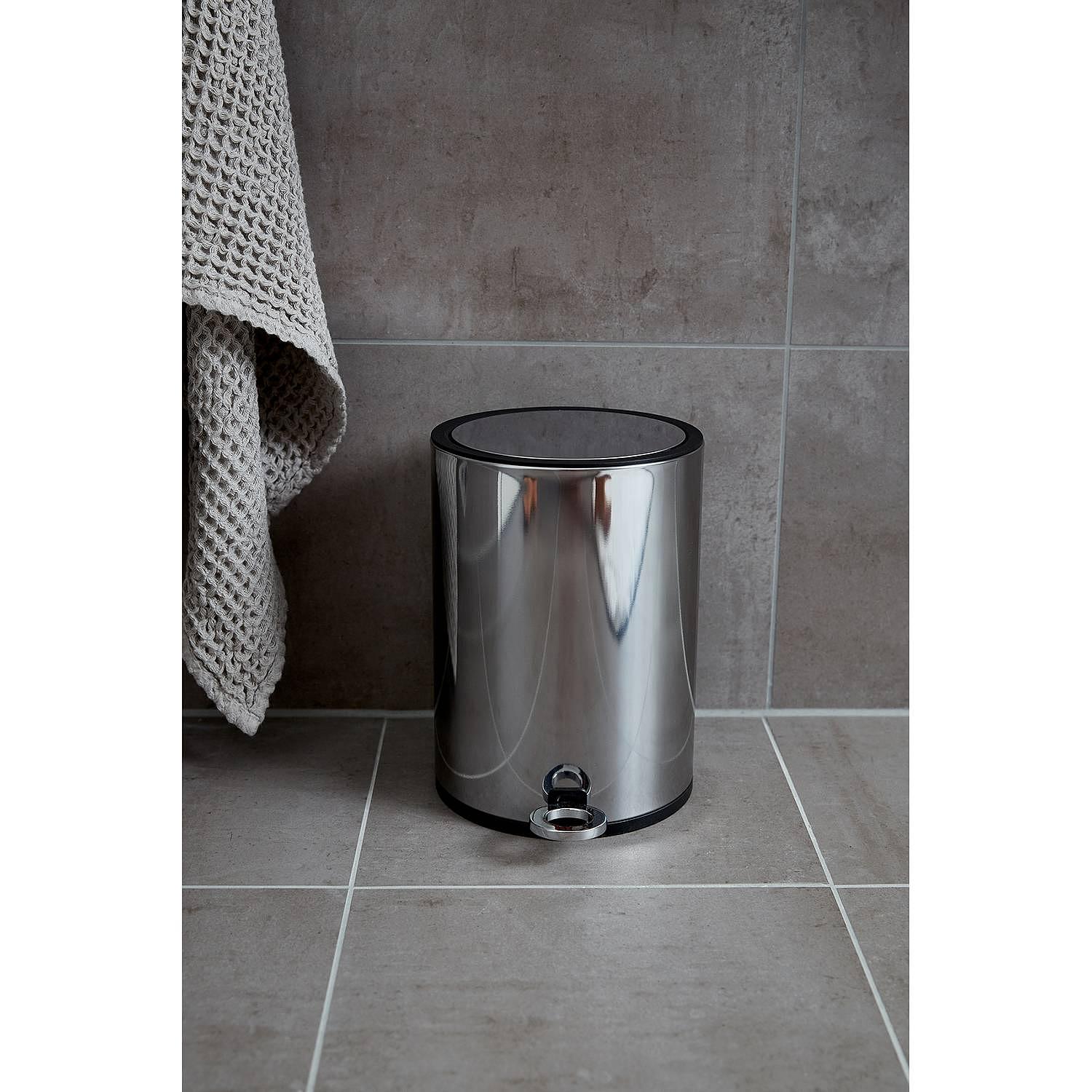 Treteimer Monza Edelstahl Silber 0