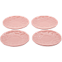 4x Koa Plate Set Ceramic Pink 0