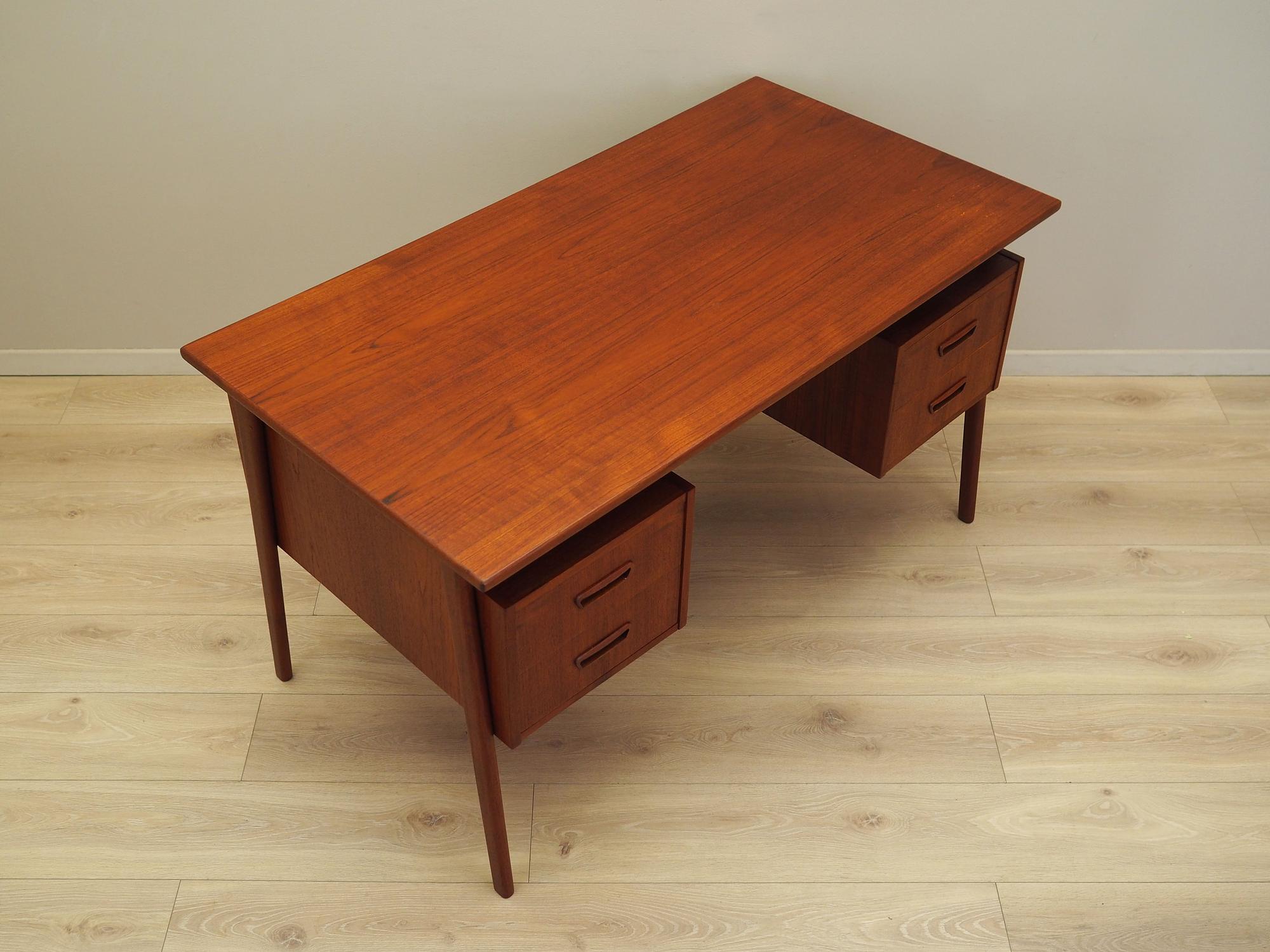 Schreibtisch Teakholz 1960er Jahre 6
