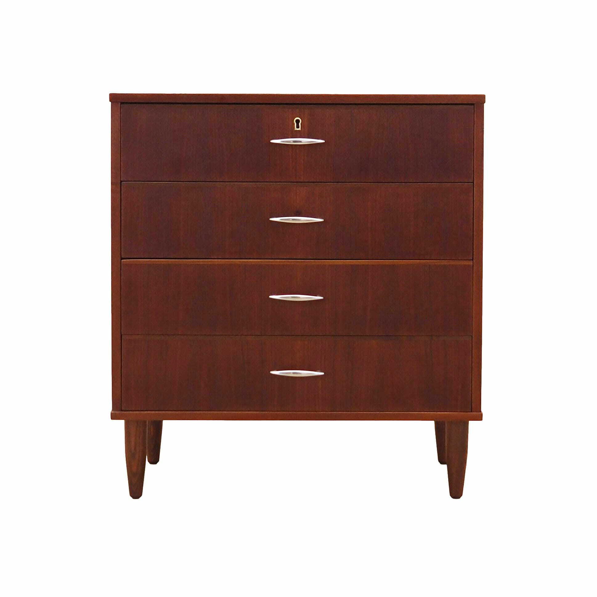Vintage chest of drawers Teak brown 1970s 0