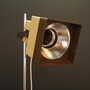 Vintage Tischlampe Metall Kunststoff Creme 1960er Jahre  4