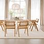 Armchair WALS with Viennese wicker Oak Solid 3