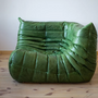 Togo Lounge Set 2-piece Pull-Up Leather Green 1