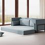 Chill by SLS Schlafsofa 3-Sitzer Velour Lux Dark Green 6