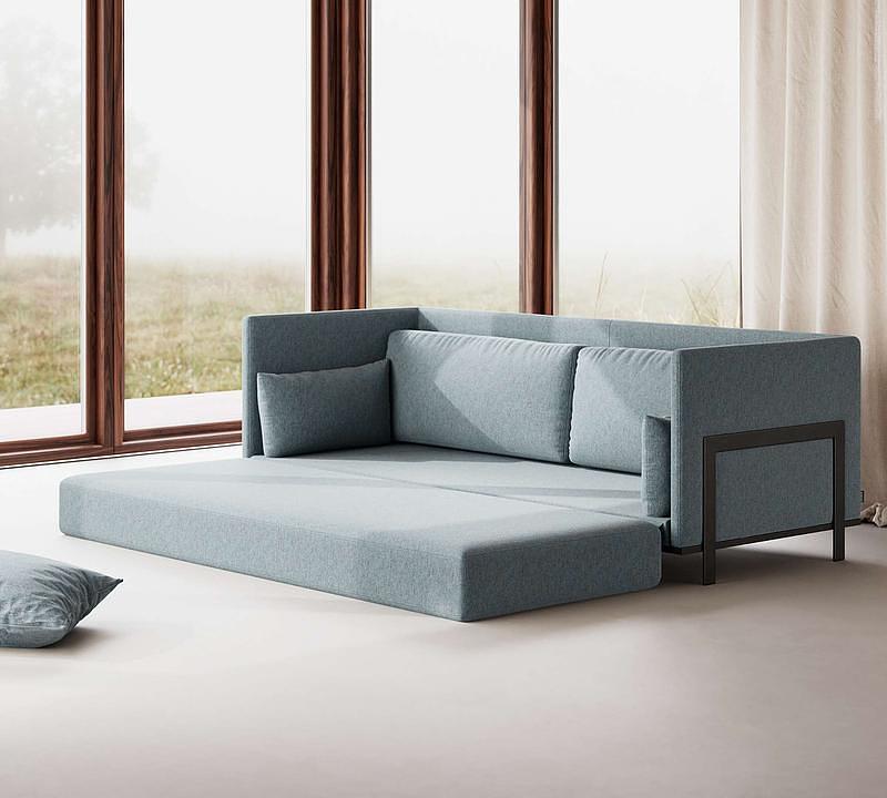 Chill by SLS Schlafsofa 3-Sitzer Velour Lux Dark Green 6