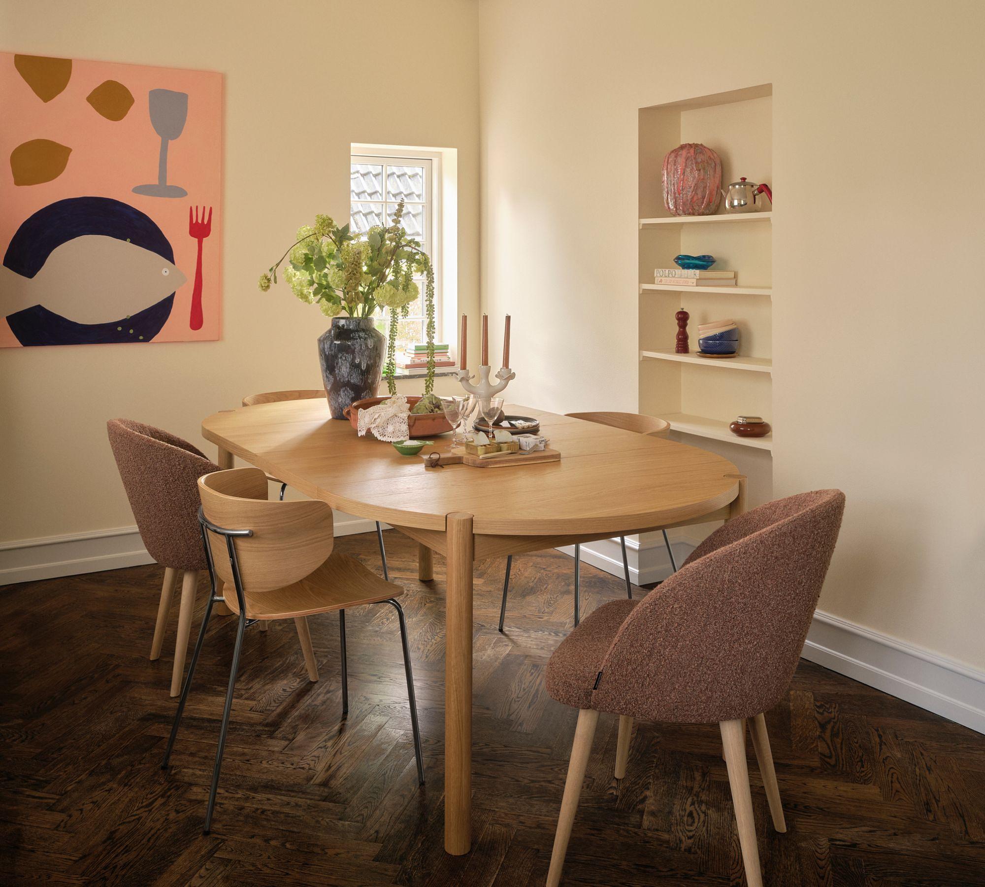 Owen Extendable Dining Table Oak L 200-300 cm 6