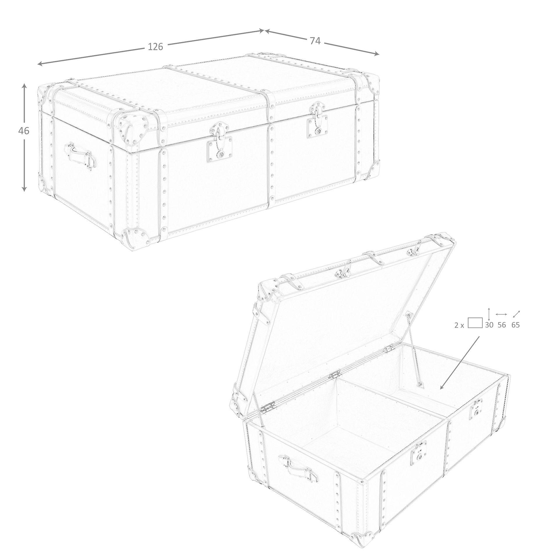 Brauner Lederkoffer 2146 6