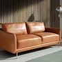 3-Sitzer Sofa in braunem Leder 6130 2