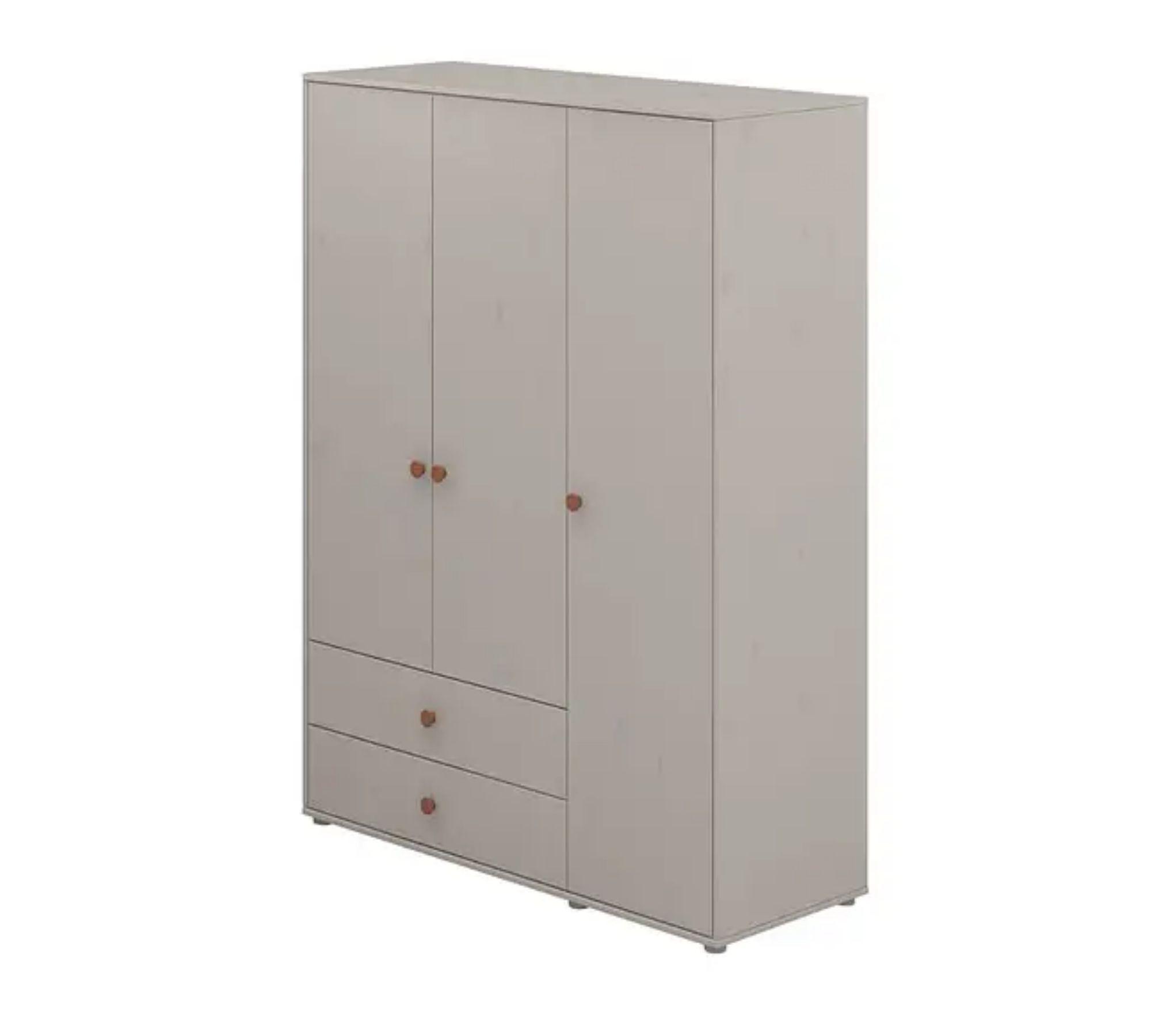 Kleiderschrank Extra Hoch Holz Grau 0