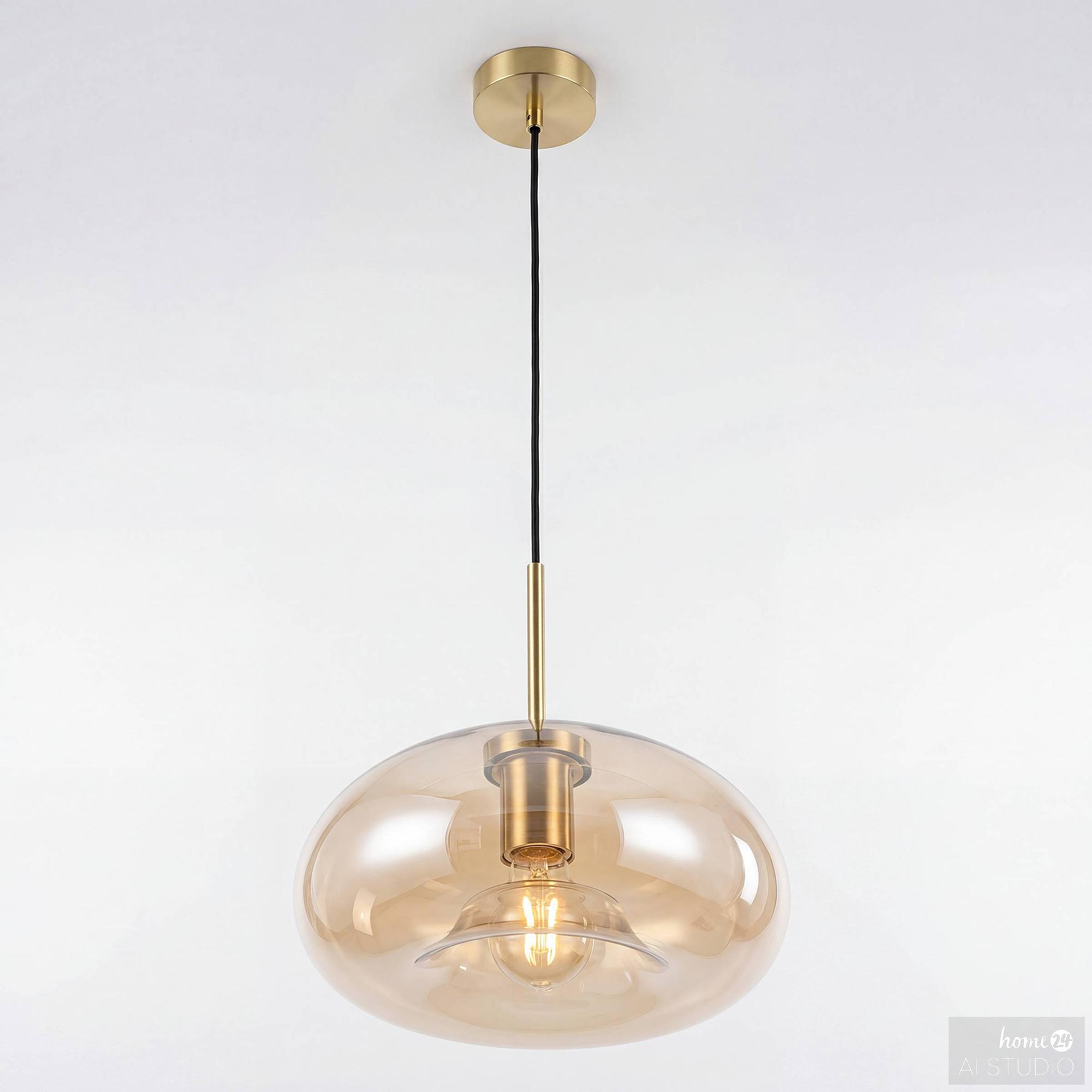 Zevro Pendant Light Teardrop Shade 1-bulb Colored Glass 4