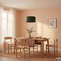 YARO Pendant Light 1-Light Iron Textile Green 40 cm 2