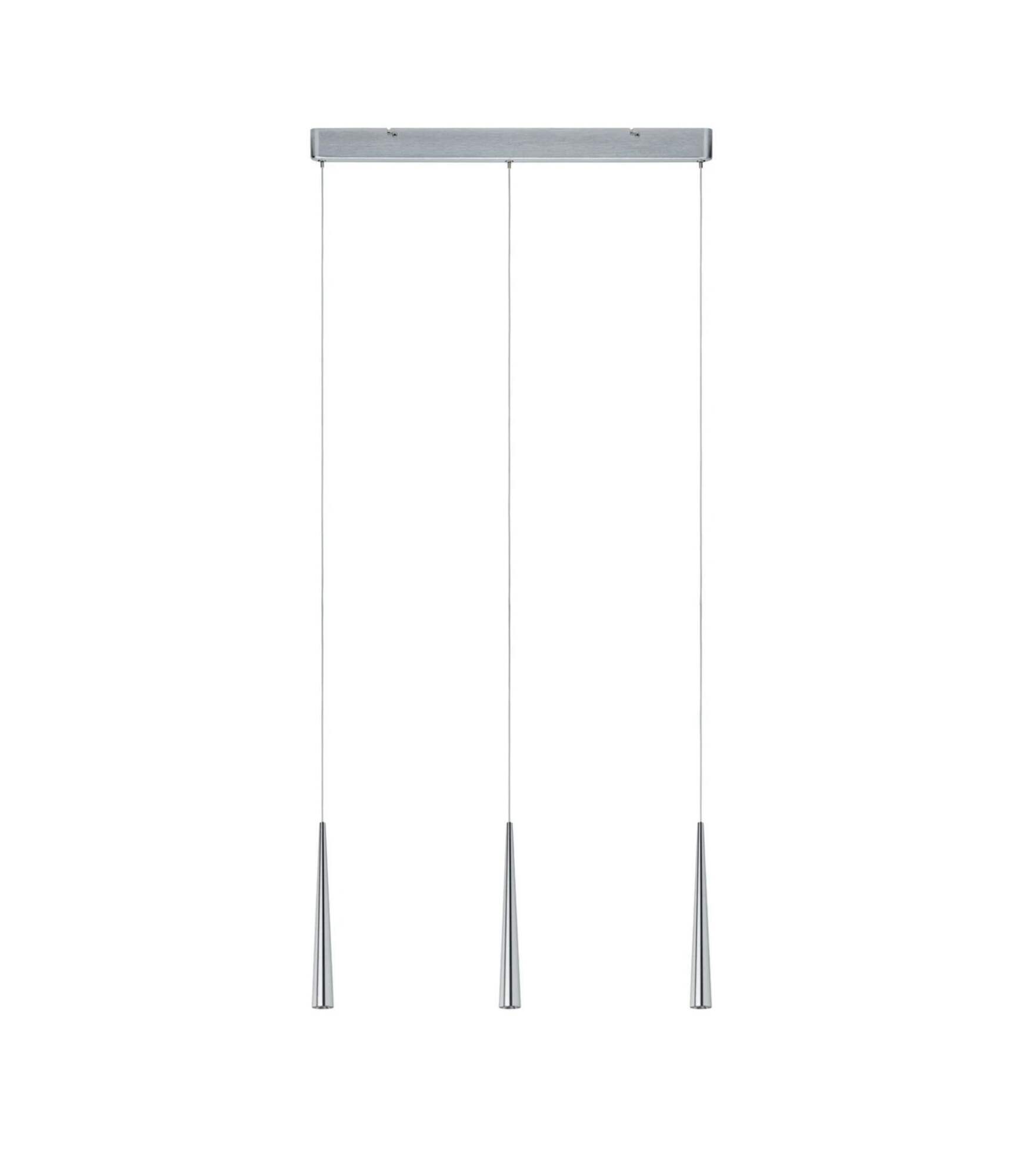 LED Pendelleuchte Gutta II 3-flammig Aluminium 2