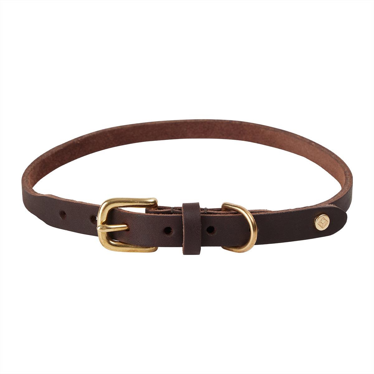 Robin Hundehalsband Leder Braun 0