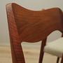 Teak wood chair set 4-piece 1960s, Designer:  11
