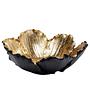 Deko Schale Flower Bloom Schwarz Gold Ø 20 cm 1