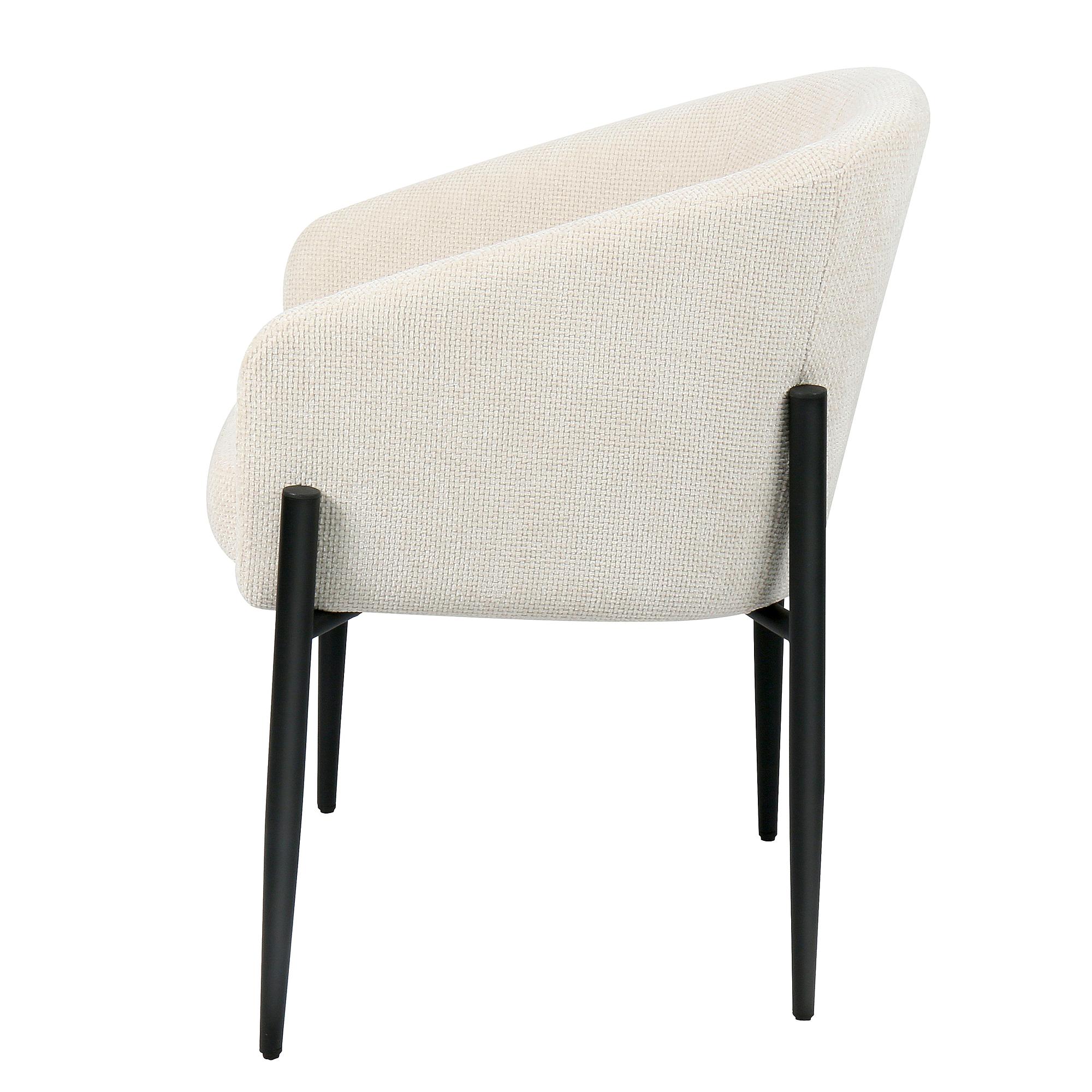 Stensved Polsterstuhl Eisen Textil Beige 4